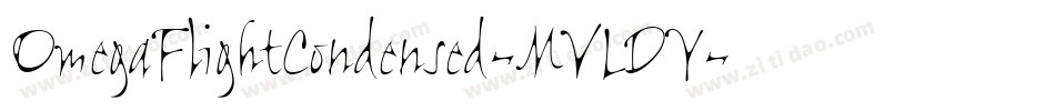 OmegaFlightCondensed-MVLDY字体转换