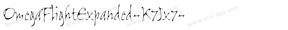 OmegaFlightExpanded-K7Jx7字体转换