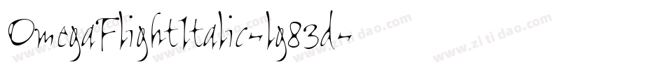OmegaFlightItalic-lg83d字体转换