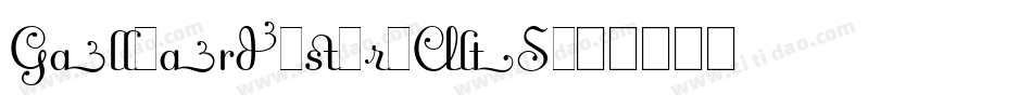GalliardITCRmAltS字体转换