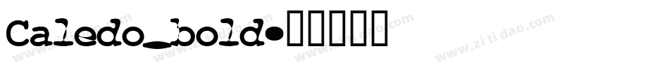Caledo_bold字体转换