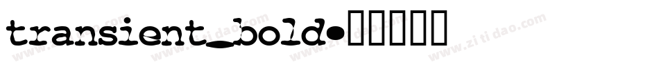 transient_bold字体转换