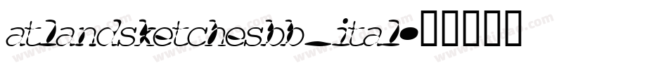 atlandsketchesbb_ital字体转换