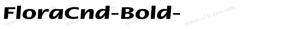 FloraCnd-Bold字体转换