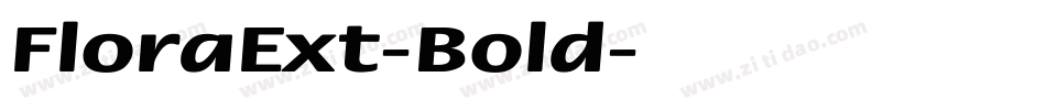 FloraExt-Bold字体转换