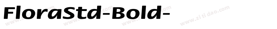 FloraStd-Bold字体转换