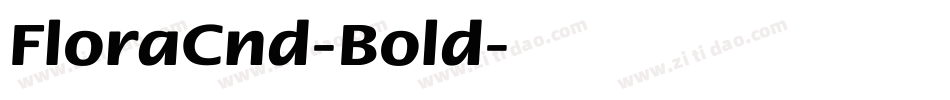 FloraCnd-Bold字体转换