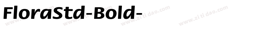 FloraStd-Bold字体转换