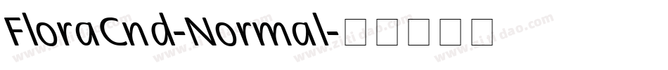 FloraCnd-Normal字体转换