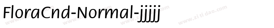 FloraCnd-Normal字体转换