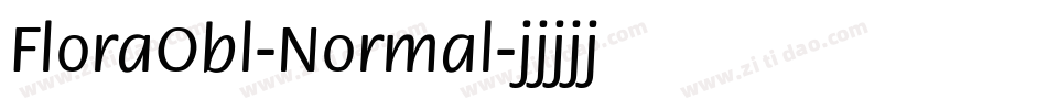 FloraObl-Normal字体转换