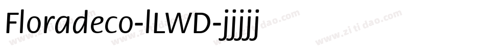 Floradeco-lLWD字体转换