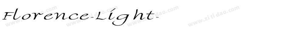Florence-Light字体转换