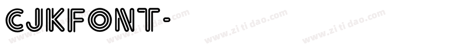 cjkfont字体转换