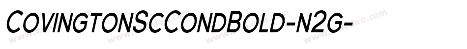 CovingtonScCondBold-n2g字体转换