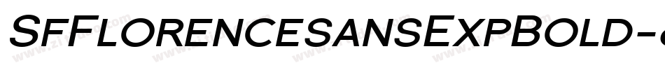SfFlorencesansExpBold-8eK2字体转换