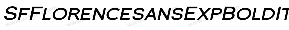 SfFlorencesansExpBoldItalic-GKWq字体转换