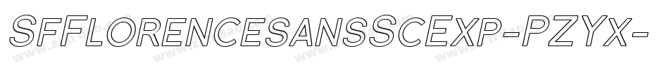SfFlorencesansScExp-PZYx字体转换 SfFlorencesansScExp-PZYx字体转换