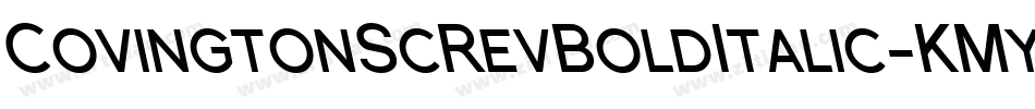 CovingtonScRevBoldItalic-KMy字体转换