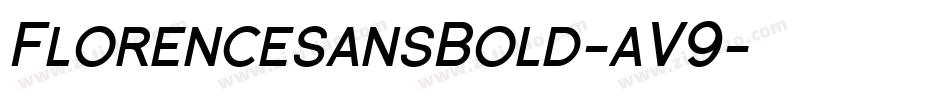 FlorencesansBold-aV9字体转换