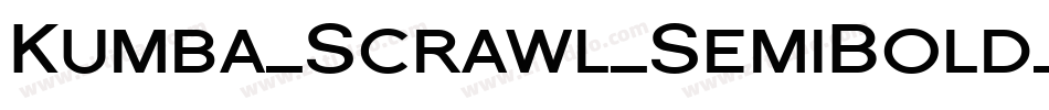 Kumba_Scrawl_SemiBold_Exp_It字体转换