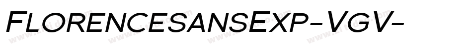 FlorencesansExp-VgV字体转换