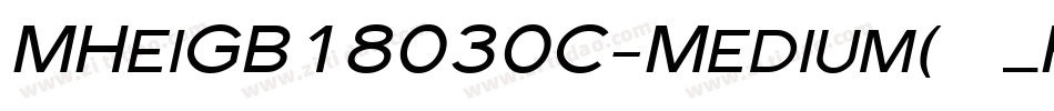 MHeiGB18030C-Medium(美黑_FOR_NOKIA)字体转换