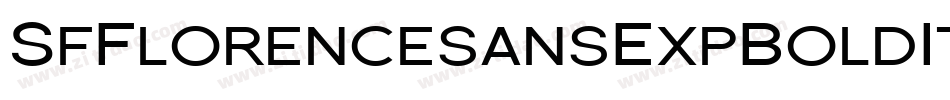 SfFlorencesansExpBoldItalic-GKWq字体转换