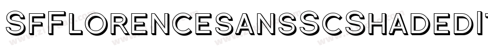 SfFlorencesansScShadedItalic-7jMR字体转换