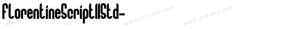 FlorentineScriptIIStd字体转换