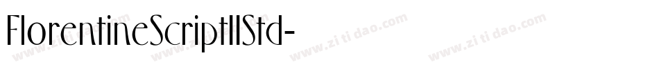 FlorentineScriptIIStd字体转换
