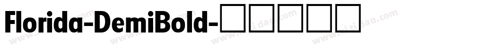 Florida-DemiBold字体转换