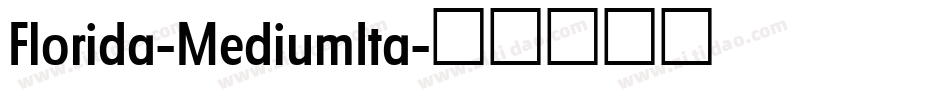 Florida-MediumIta字体转换