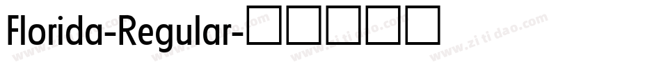 Florida-Regular字体转换