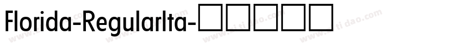 Florida-RegularIta字体转换