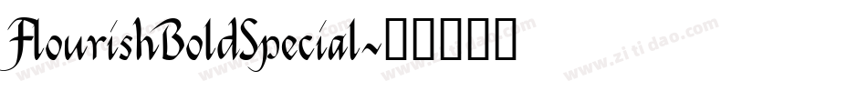 FlourishBoldSpecial字体转换
