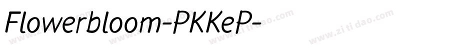 Flowerbloom-PKKeP字体转换