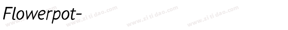 Flowerpot字体转换