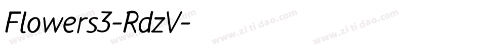 Flowers3-RdzV字体转换