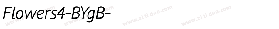 Flowers4-BYgB字体转换