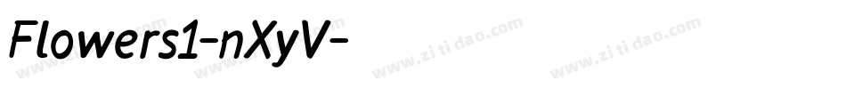 Flowers1-nXyV字体转换