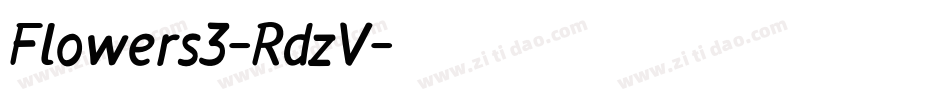 Flowers3-RdzV字体转换