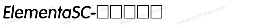 ElementaSC字体转换