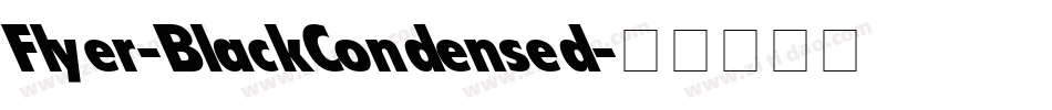 Flyer-BlackCondensed字体转换