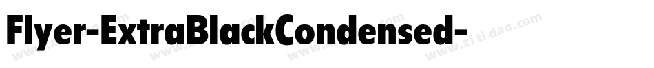Flyer-ExtraBlackCondensed字体转换 Flyer-ExtraBlackCondensed字体转换