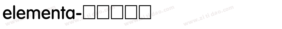 elementa字体转换