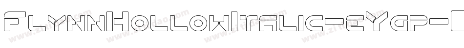 FlynnHollowItalic-eYgp字体转换