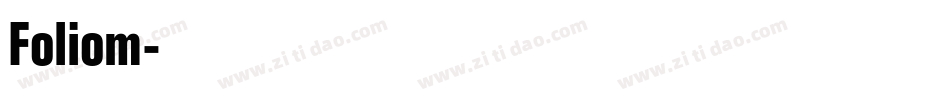 Foliom字体转换