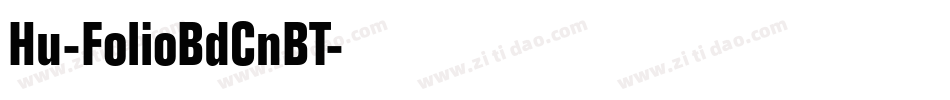 Hu-FolioBdCnBT字体转换