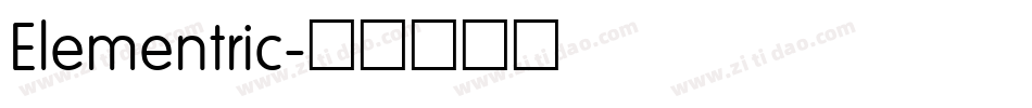 Elementric字体转换